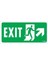 Exit Sağ Yukarı Uyarı Levhası 17,5X25 KOD:959 1