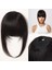 Yoğun Gerçek Saç Perçem - Siyah 4