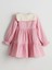Lcw Kids Pembe Bebe Yaka Kız Çocuk Müslin Elbise 2