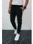 Erkek Siyah Eşofman Altı Dalgıç Kumaş Paça Lastikli AS-133 2