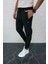 Erkek Siyah Eşofman Altı Dalgıç Kumaş Paça Lastikli AS-133 4