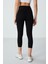 Siyah Yüksek Bel Slim Fit Dar Paça Kadın Kapri Tayt - 93097 2
