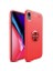 iPhone Xr Kılıf Manyetik (Metal) Yüzüklü ve Stant Olabilen Rewon Premium Silikon Kapak 1