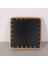 Mylamp Kare Kremy 23X23X3 Sedefli Rattan Tepsi & Duvar Dekoru 4