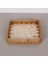 Mylamp Kare Kremy 18X18X3 Sedefli Rattan Tepsi & Duvar Dekoru 4