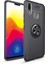 Xiaomi Mi Max 3 Kılıf Manyetik (Metal) Yüzüklü ve Stant Olabilen Rewon Premium Silikon Kapak 1