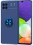 Samsung Galaxy M32 Kılıf Manyetik (Metal) Yüzüklü ve Stant Olabilen Rewon Premium Silikon Kapak 1