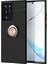 Samsung Galaxy Note 20 Ultra Kılıf Manyetik (Metal) Yüzüklü ve Stant Olabilen Rewon Premium Silikon Kapak 1