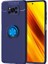 Poco X3 Pro Kılıf Manyetik (Metal) Yüzüklü ve Stant Olabilen Rewon Premium Silikon Kapak 1