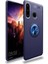 Huawei Y6P Kılıf Metal Stant Olabilen Yüzüklü Flexring Premium Silikon Kılıf 1