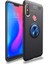 Redmi Note 6 Pro Kılıf Manyetik (Metal) Yüzüklü ve Stant Olabilen Rewon Premium Silikon Kapak 1