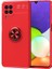 Samsung Galaxy M32 Kılıf Metal Stant Olabilen Yüzüklü Flexring Premium Silikon Kılıf 1