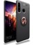 Huawei Y6P Kılıf Metal Stant Olabilen Yüzüklü Flexring Premium Silikon Kılıf 1