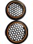16 cm Amber Neon LED Hoparlör Kapağı, 2 Adet, Şık ve Parlak Tasarım 1