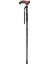 606SAW Taşlı Katlanır Baston 9032-4 Siyah Desenli 2