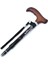 606SAW Taşlı Katlanır Baston 9032-4 Siyah Desenli 3