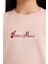 Relax Fit Bisiklet Yaka Baskılı Ince Bej Kız Çocuk Sweatshirt E8817A8/BG55 5