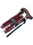 606SAW Taşlı Katlanır Baston 9030-1 Bordo Desenli 1