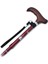 606SAW Taşlı Katlanır Baston 9030-1 Bordo Desenli 3