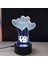 3D Dokunmatik LED Gece Lambası – Pilli & USB Bağlantılı Renk Değiştiren Masaüstü Kalp Love Şekilli 4