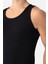 Erkek Siyah Fitilli Atlet Pamuklu Likralı Kaşkorse Halter Yaka Slim Fit Atlet 2