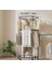 Çift Katlı Siyah Altıgen Kıyafet Askısı Yatak Odası ve Balkon Kurutma Askılık 70 x 175 cm 1108-CN 2