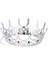 Taşlı Rönesans Kostümlü Kraliyet Ortaçağ Gümüş Kraliçe Prenses Tacı 2