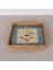 Mylamp Kare Balık 28X28X3 cm Sedefli Rattan Tepsi & Duvar Dekoru 1