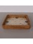 Mylamp Kare 28X28X3 cm Sedefli Rattan Tepsi & Duvar Dekoru 3