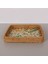 Mylamp Kare 23X23X3 cm Sedefli Rattan Tepsi & Duvar Dekoru 2