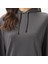 Kadın Gri Regular Fit Kapüşonlu Sweatshirt 5