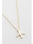 Sky Manifest 18 Ayar Sarı Altın Kaplama 45 cm Gümüş Minimal Kolye 5