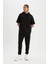 Fit Slim Fit Sporcu İnce Jogger Eşofman Altı Dar Kesim Skuba Dalgıç Kumaş Standart Paça Beli Bağcıklı Lastikli Paça Z9112AZ24AU 2