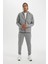 Fit Slim Fit Sporcu İnce Jogger Eşofman Altı Dar Kesim Skuba Dalgıç Kumaş Standart Paça Beli Bağcıklı Lastikli Paça Z9112AZ24AU 10