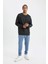 Fit Sporcu Jogger Eşofman Altı Standart Fit Beli Paçası Lastikli Cepli C9174AX24AU 12