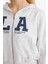 Coool Cropped Fit Kapüşonlu Baskılı Fermuarlı Sweatshirt F8911AX25WN 7