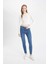 Rebeca Skinny Fit Yüksek Bel Dar Paça Bilek Boy Jean Pantolon C7609AX24AU 12