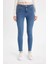 Rebeca Skinny Fit Yüksek Bel Dar Paça Bilek Boy Jean Pantolon C7609AX24AU 14