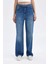 90's Wide Leg Yüksek Bel Geniş Paça Uzun Jean Yıkamalı Pantolon D1336AX24WN 11