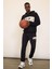 Fit NBA Los Angeles Lakers Jogger Eşofman Altı Standart Fit Cepli Esnek Bantlı Paça Skuba Dalgıç Kumaş D6723AX25SP 12