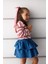 Kız Bebek Beli Lastikli Katlı Jean Etek F3708A525AU 7