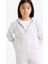 Kız Çocuk Basic Düz Kapüşonlu Okul Fermuarlı Sweatshirt C8110A825AU 8