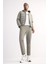 Fit Dokuma Esnek Multifonksiyonel Sporcu Jogger Eşofman Altı Slim Fit Dar Kesim Çift Cepli C1212AX25SP 12