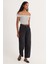 Kadın Slim Fit Dar Kesim Çizgili Straplez Bluz 5