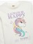Pamuklu Uzun Kollu Bisiklet Yaka Unicorn Baskılı Tişört 3