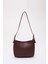 Bordo SHK158 Suni Deri Tek Bölmeli Askılı Çıtçıtlı Çapraz Kol ve Omuz Çantası 3
