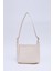 Krem SHK158 Suni Deri Tek Bölmeli Askılı Çıtçıtlı Çapraz Kol ve Omuz Çantası 1