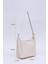 Krem SHK158 Suni Deri Tek Bölmeli Askılı Çıtçıtlı Çapraz Kol ve Omuz Çantası 2