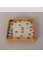 Mylamp Kare Damla 23X23X3 cm Sedefli Rattan Tepsi & Duvar Dekoru 1