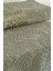2'li Jakarlı Yaprak Desenli %100 Pamuk El Yüz HAVLUSU-50X90CM-YEŞIL 3